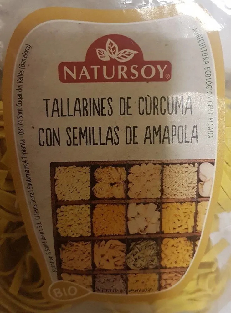 TALLARINES DE CÚRCUMA CON SEMILLAS DE AMAPOLA