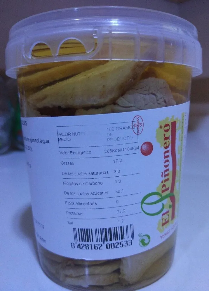 Tarrina lomo de orza rodajas