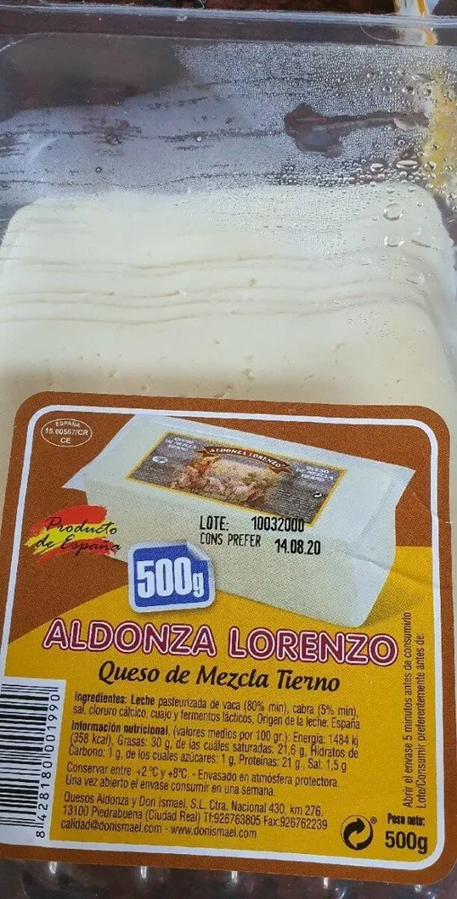 Queso de Mezcla Tierno Aldonza Lorenzo