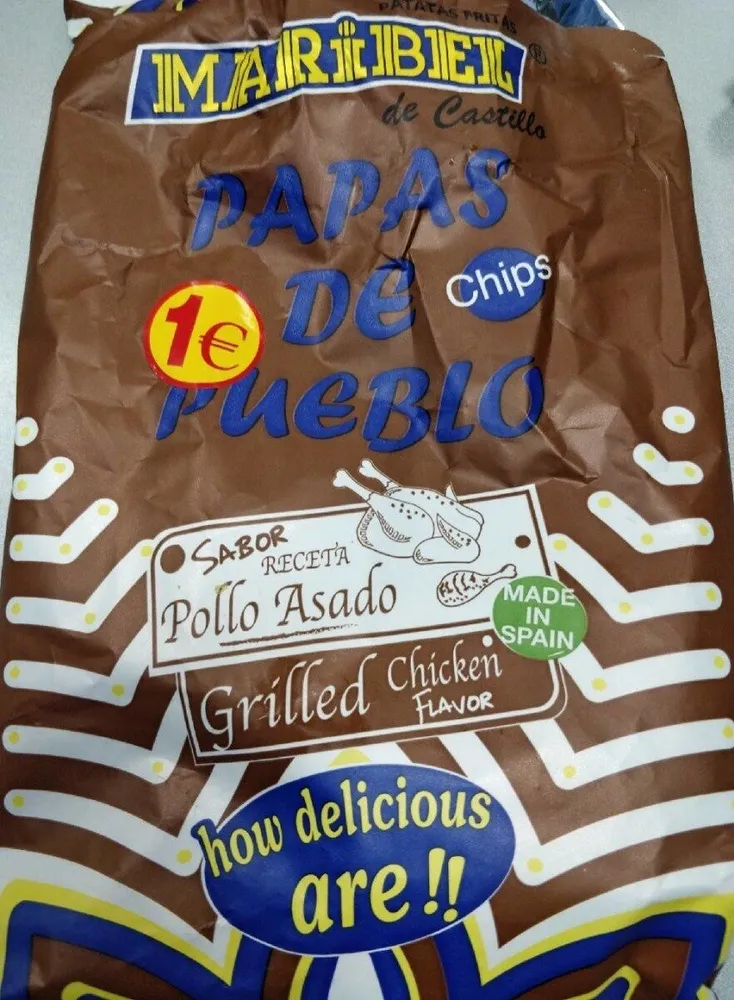 Papas de Pueblo sabor pollo asado