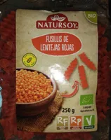 Fusillis de lentejas rojas