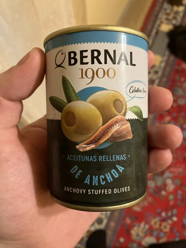 Anchovy stuffed Olives