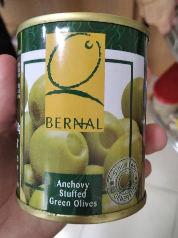 Aceitunas verdes rellenas de anchoa