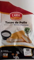 Tacos de pollo rellenos de queso cremoso