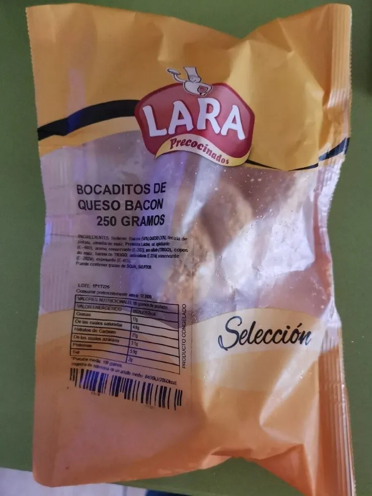 Bocaditos de queso bacon 250g