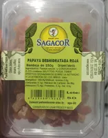 Papaya deshidratada roja
