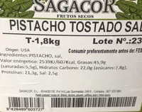 Pistacho tostado con sal