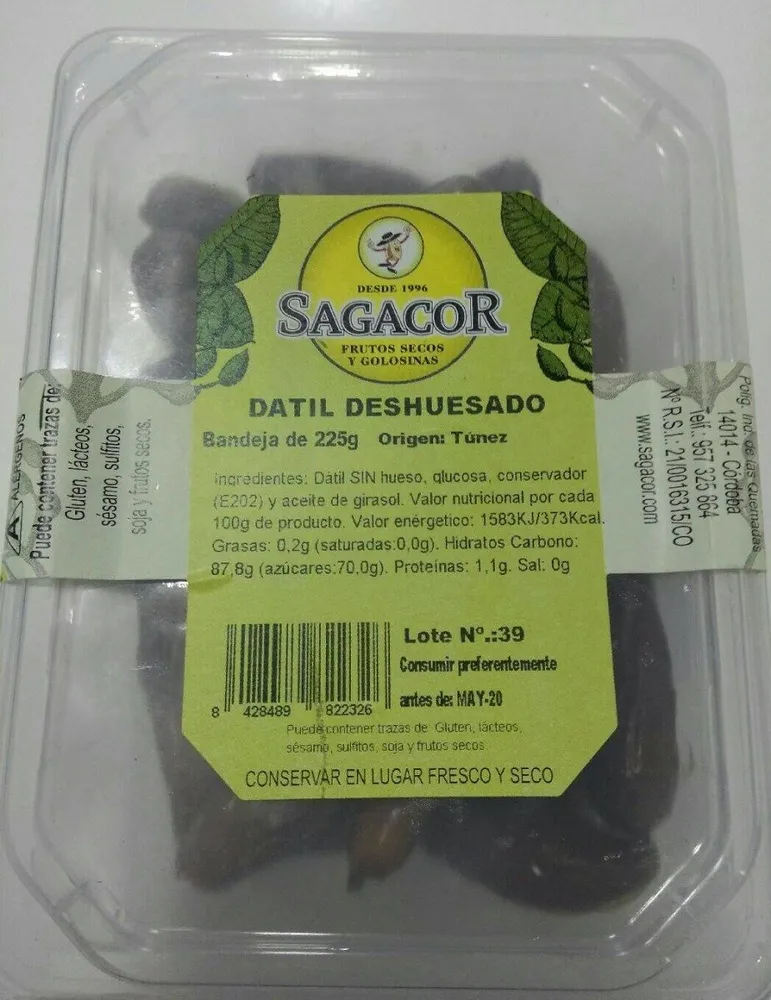 Dátil deshuesado