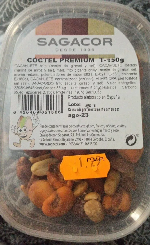 Coctel frutos secos