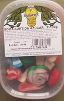 Goma surtida azúcar