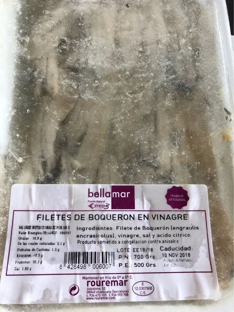 Filetes de boqueron