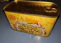 Pochas blancas y verdes al natural
