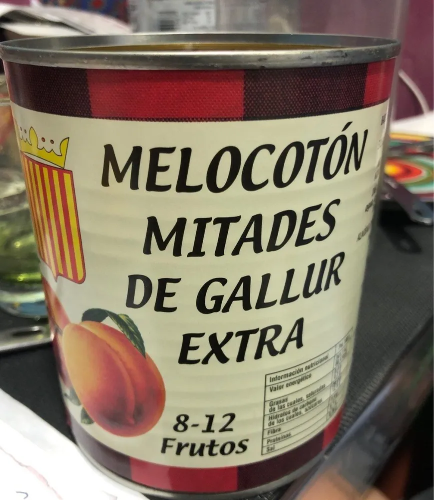 Melocotón mitades de Gallur Extra