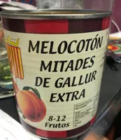 Melocotón mitades de Gallur Extra