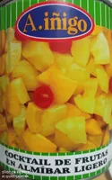 Cocktail de frutas en almíbar ligero