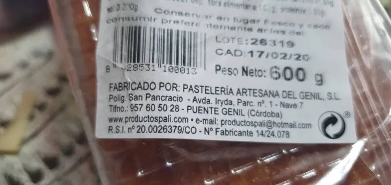 Bizcocho casero