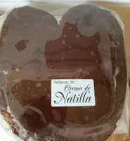 Palmera con natilla y chocolate