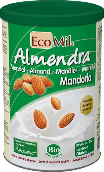 Bio leche polvo de almendra instantánea sin gluten