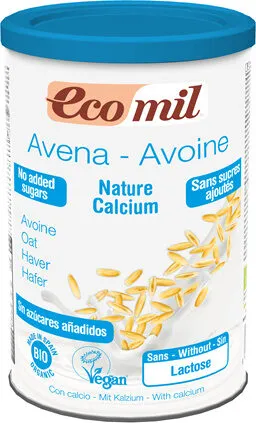Bebida instantánea de avena con calcio