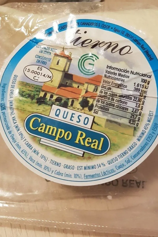 Queso tierno Campo Real