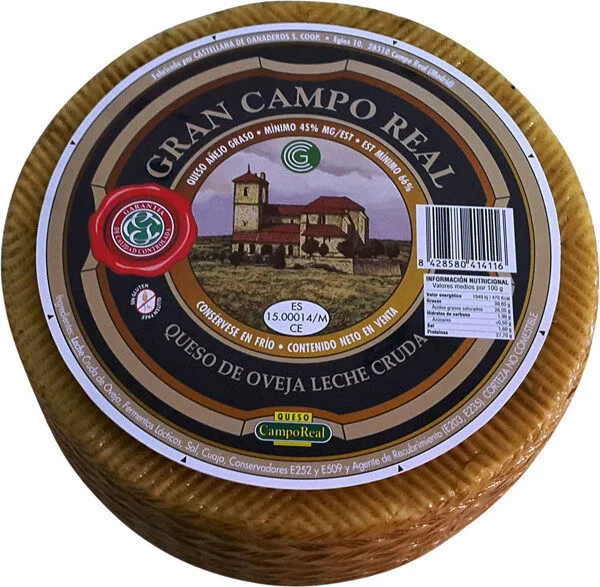 Queso añejo graso de oveja elaborado con leche