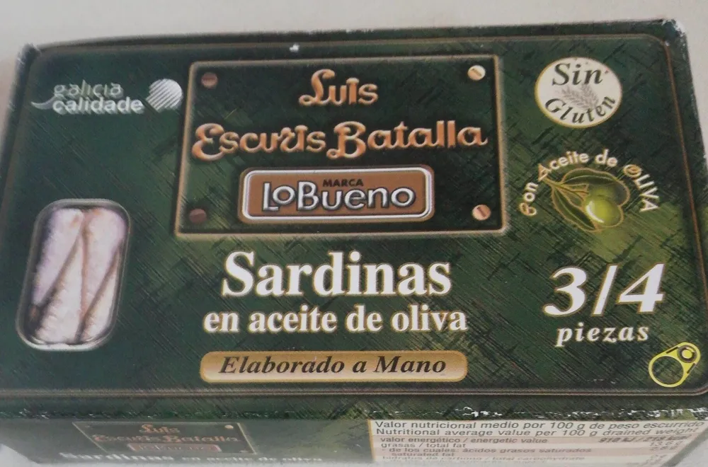 Sardinas en aceite de oliva