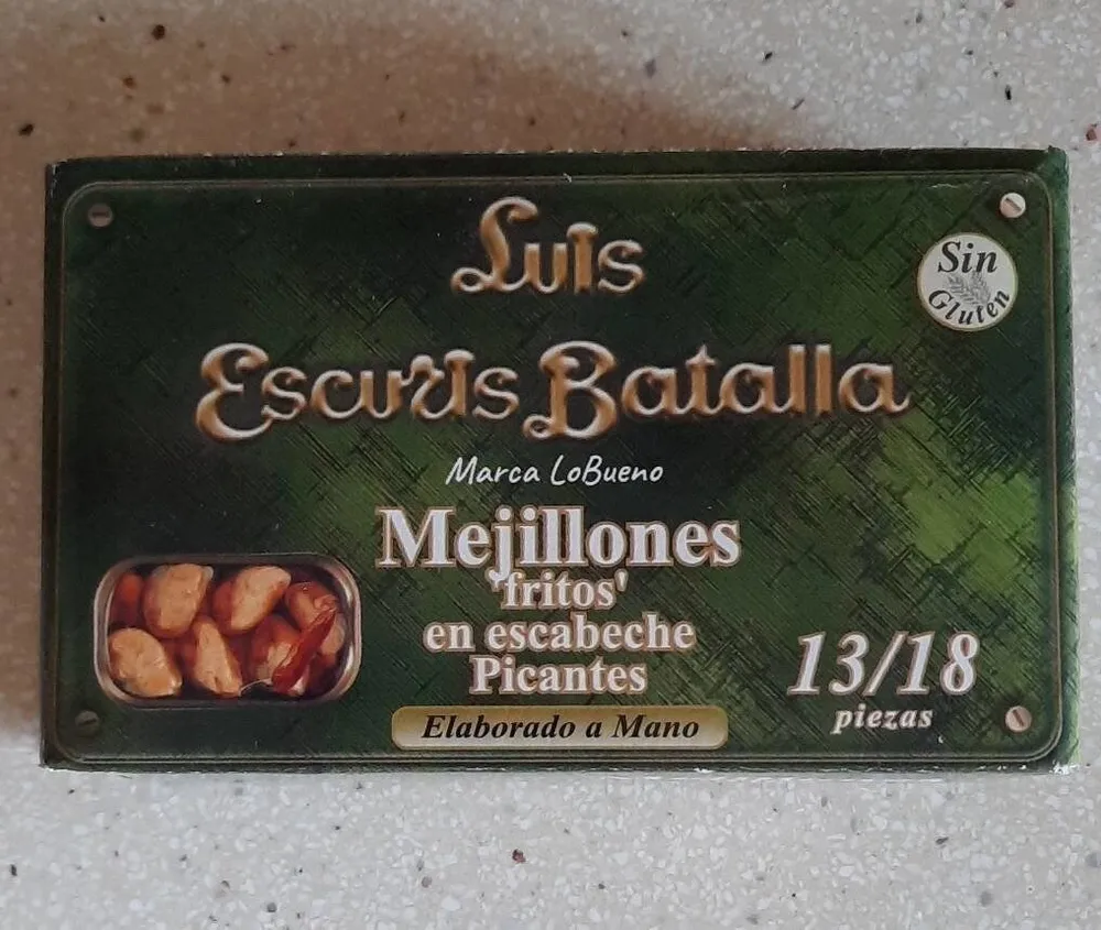 Mejillones 'fritos' en escabeche picantes