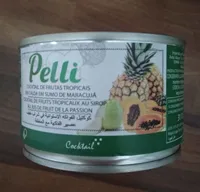 Cocktail de fruta enlatado