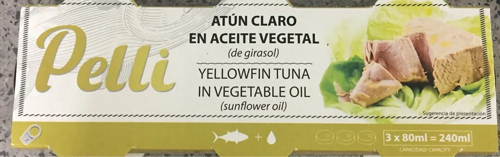 Atun claro en aceite vegetal