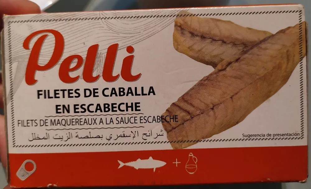 Filetes de caballa en escabeche