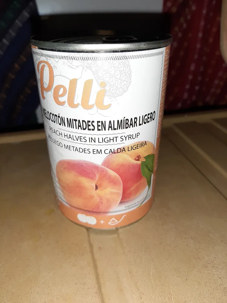 Melocoton almíbar ligero