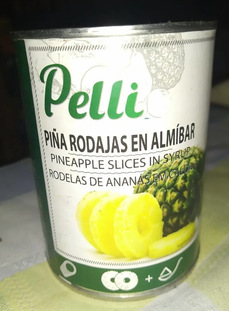 Pelli. Piña rodajas en almíbar