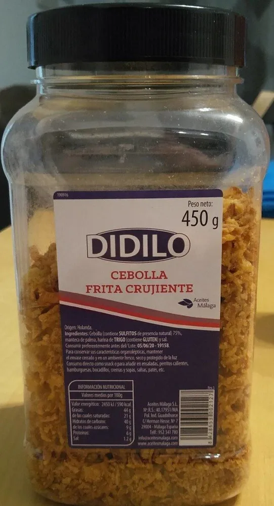 Cebolla frita crujiente