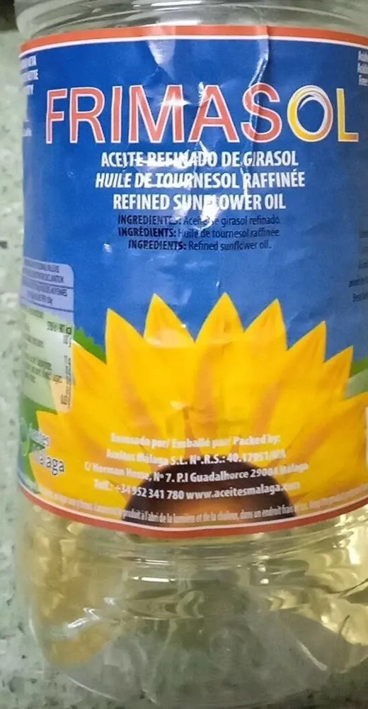 Aceite refinado de girasol