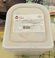 Helado de galleta María con chocolate