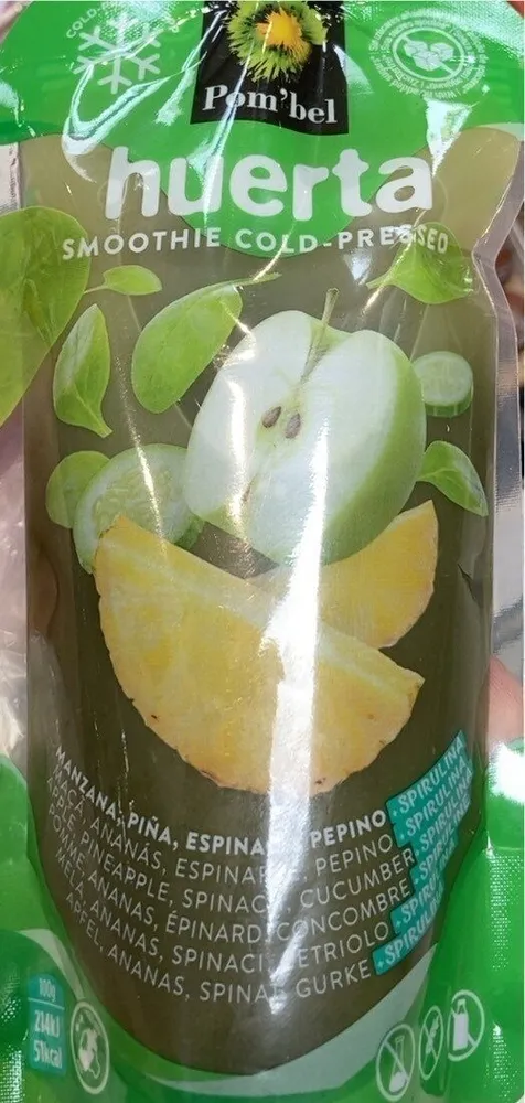 Smoothie cold-pressed huerta