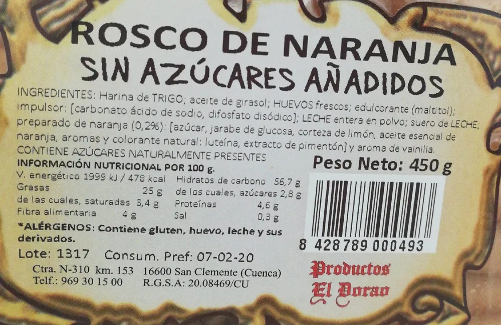 Rosco de naranja