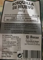 Rosquilla de huevo 160g