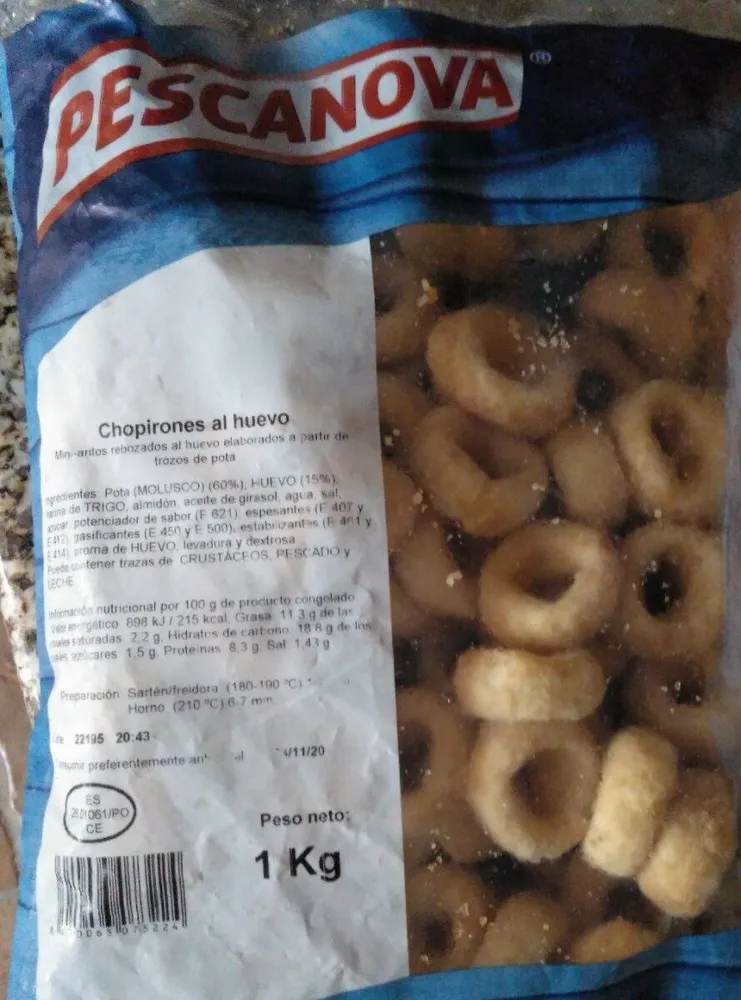Chopirones al huevo