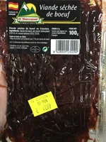 Viande séchée de bœuf en tranches