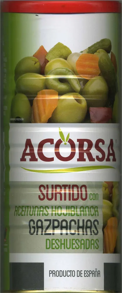 Aceitunas verdes deshuesadas aliñadas