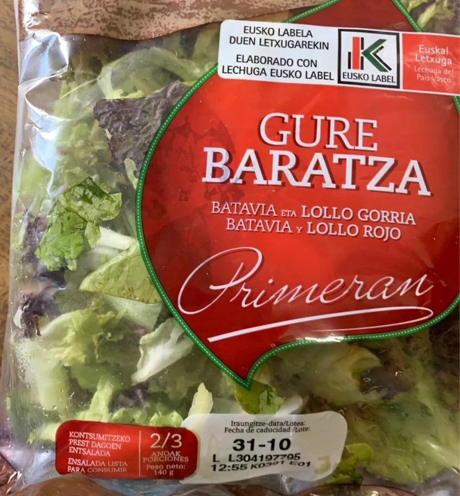 Ensalada gure baratza