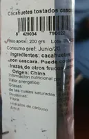 Cacahuetes tostados cascara
