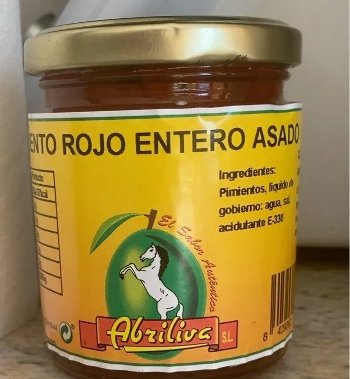 Pimiento rojo entero asado