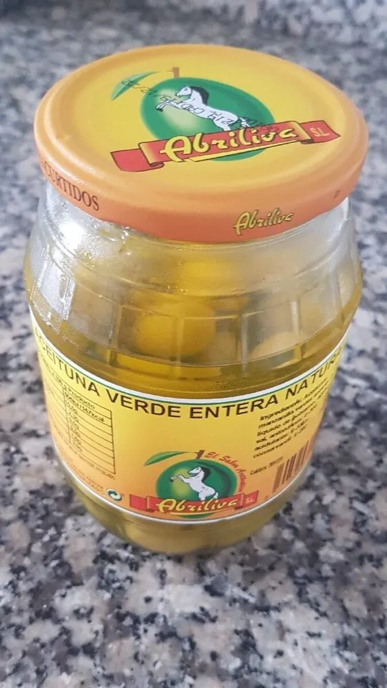 Aceituna verde entera natural