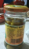 Aceituna verde rellena de pepino mini