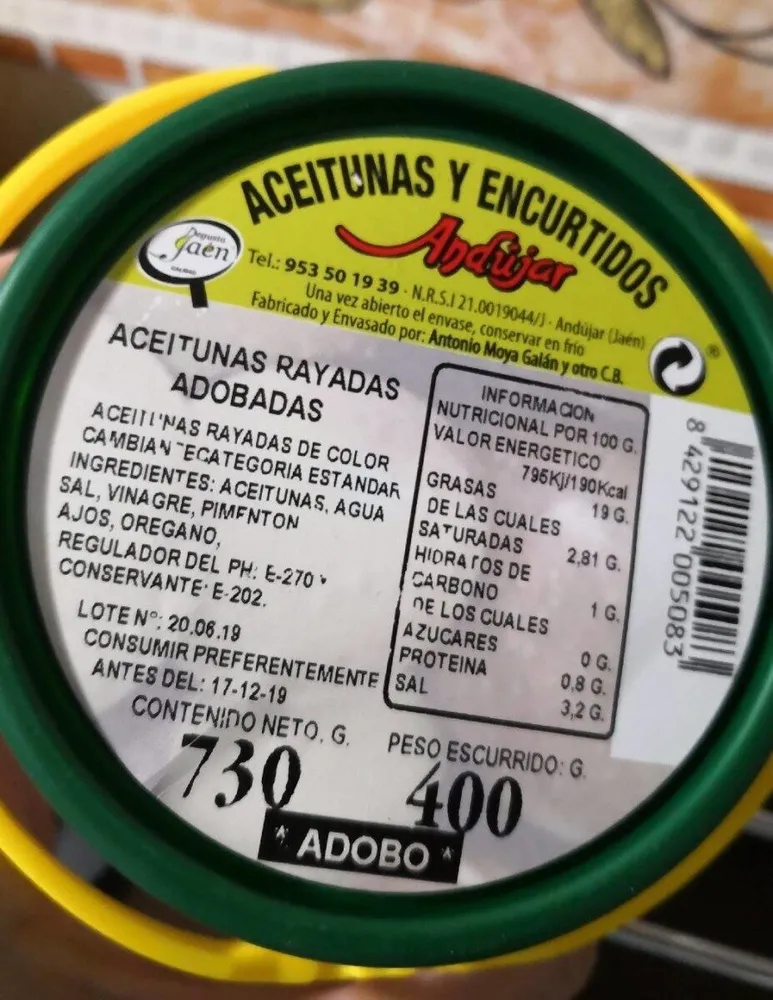 Aceitunas adobo