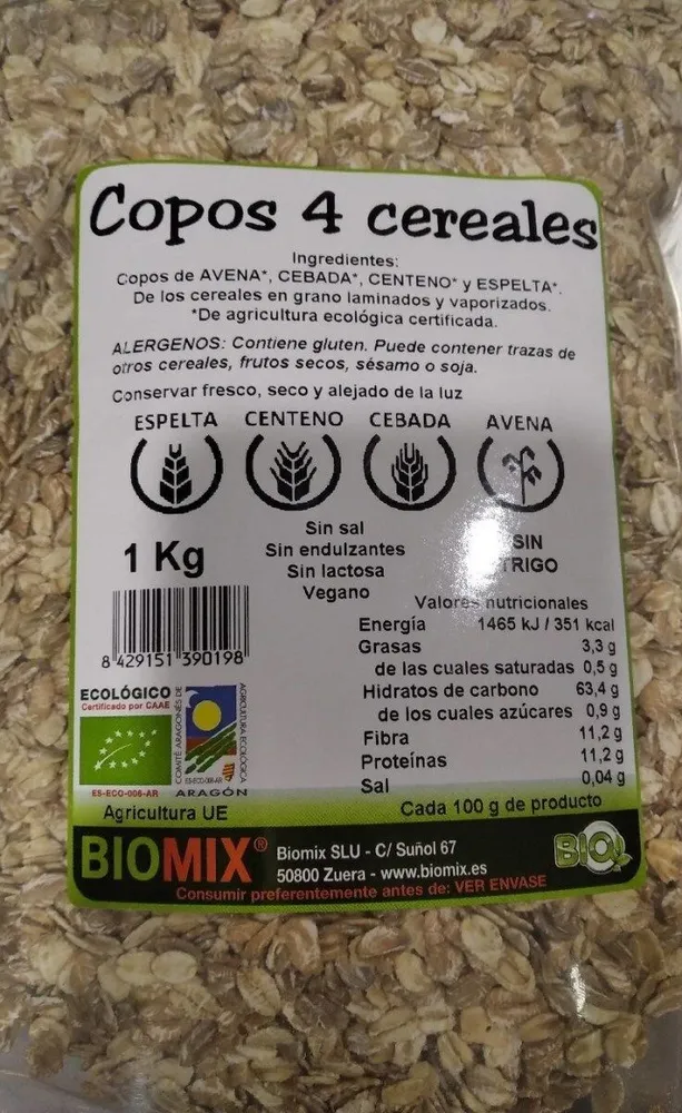 Copos 4 cereales
