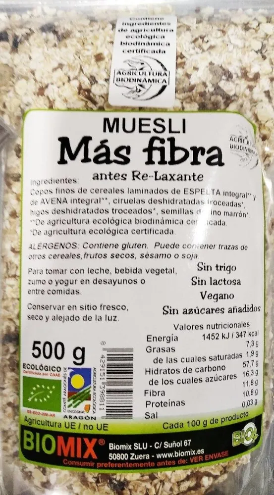 Muesli Más fibra