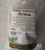 Muesli crujiente de avena